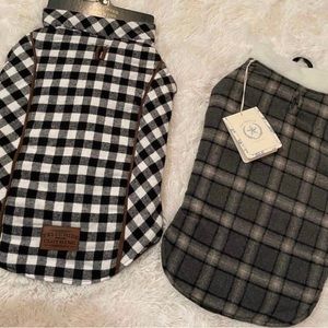 2 Pack XL Fleece Sherpa Dog Coats
